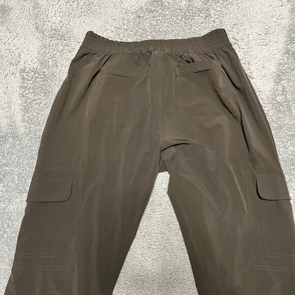 Athleta Pants Womens 14 Tall Chelsea Cargo Gray Zip Pocket Stretch - Picture 4 of 10